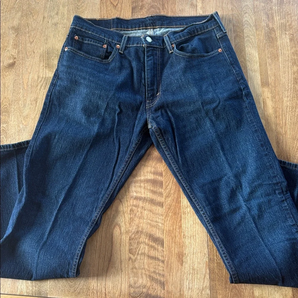 Men's Dark Indigo Straight Jeans Levi 559 - Picture 2 of 4